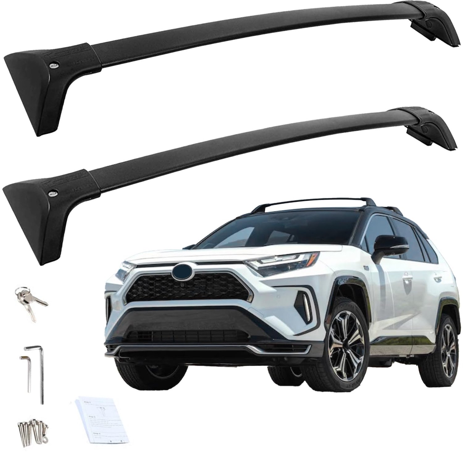 Dakdragers voor Toyota RAV4 2019-2024 - 2-pack aluminium - met sloten - ideaal voor bagagevervoer - ShopVlot