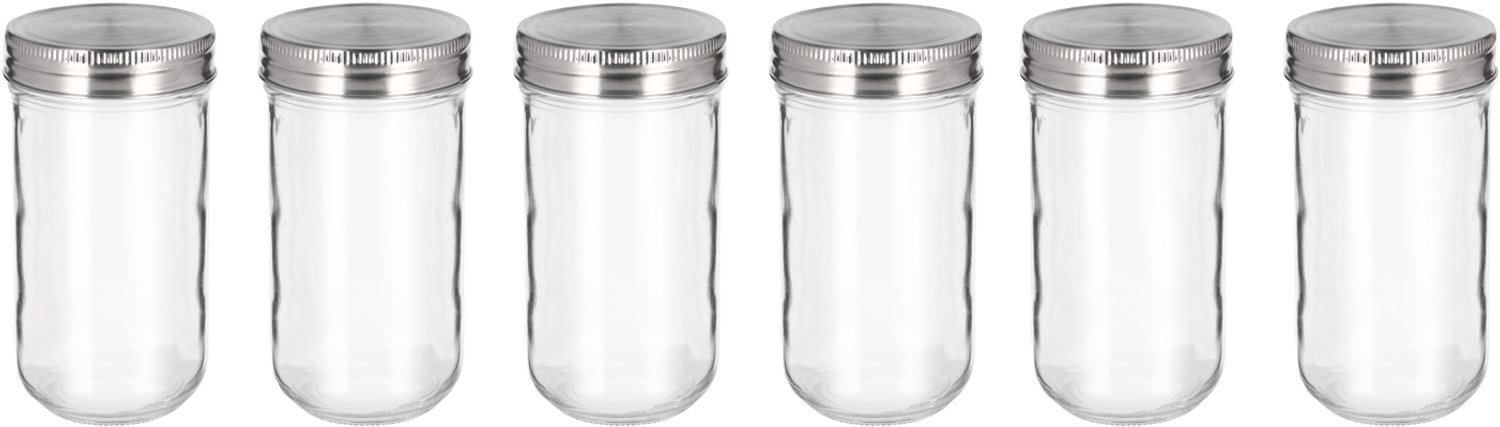 Funktion Jampot Dia 9,2 x 20,5 cm 350 ml 6stuks Transparant