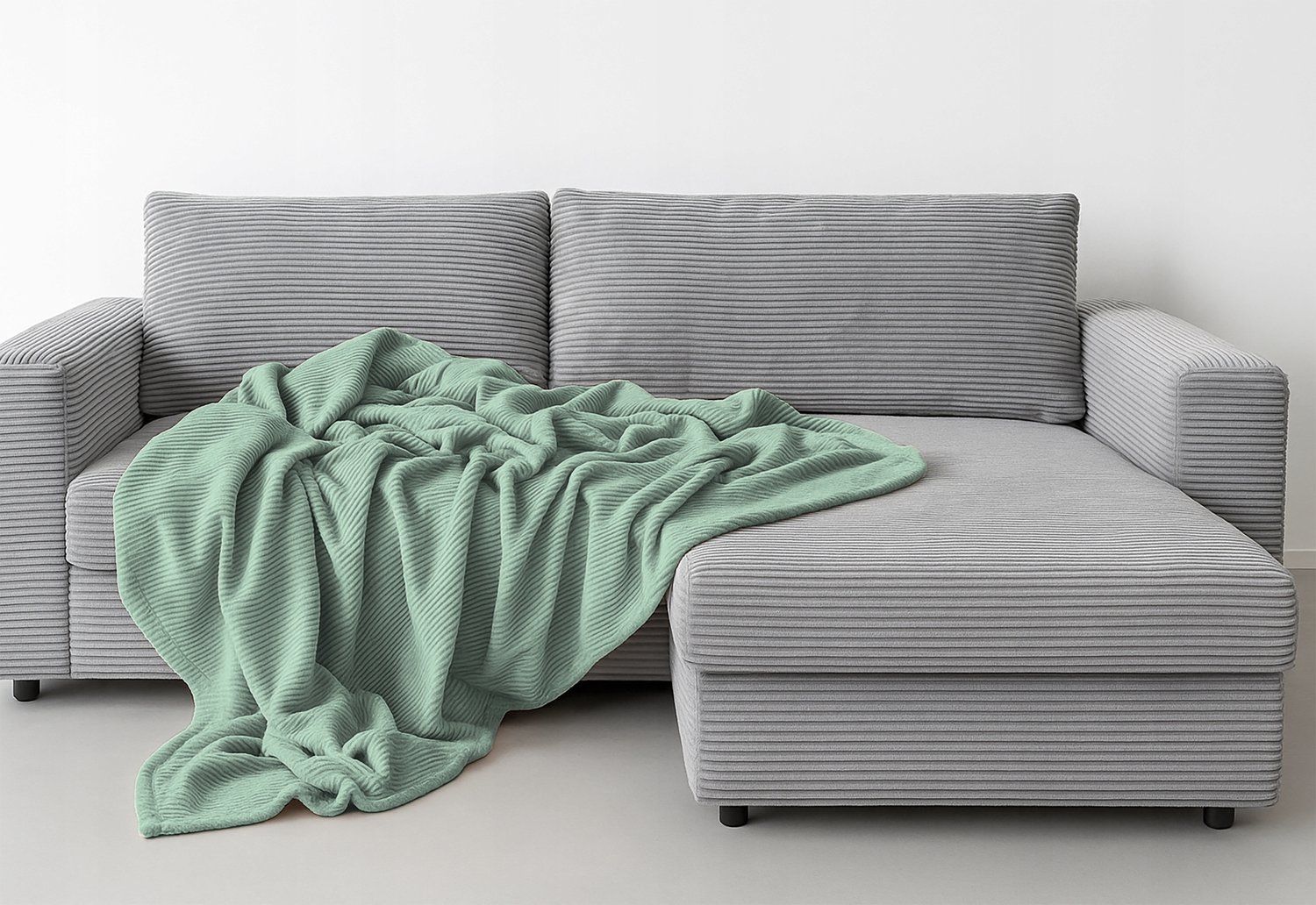 Zachte Groene Plaid Lea 200x220 cm - Gezellig en Warm
