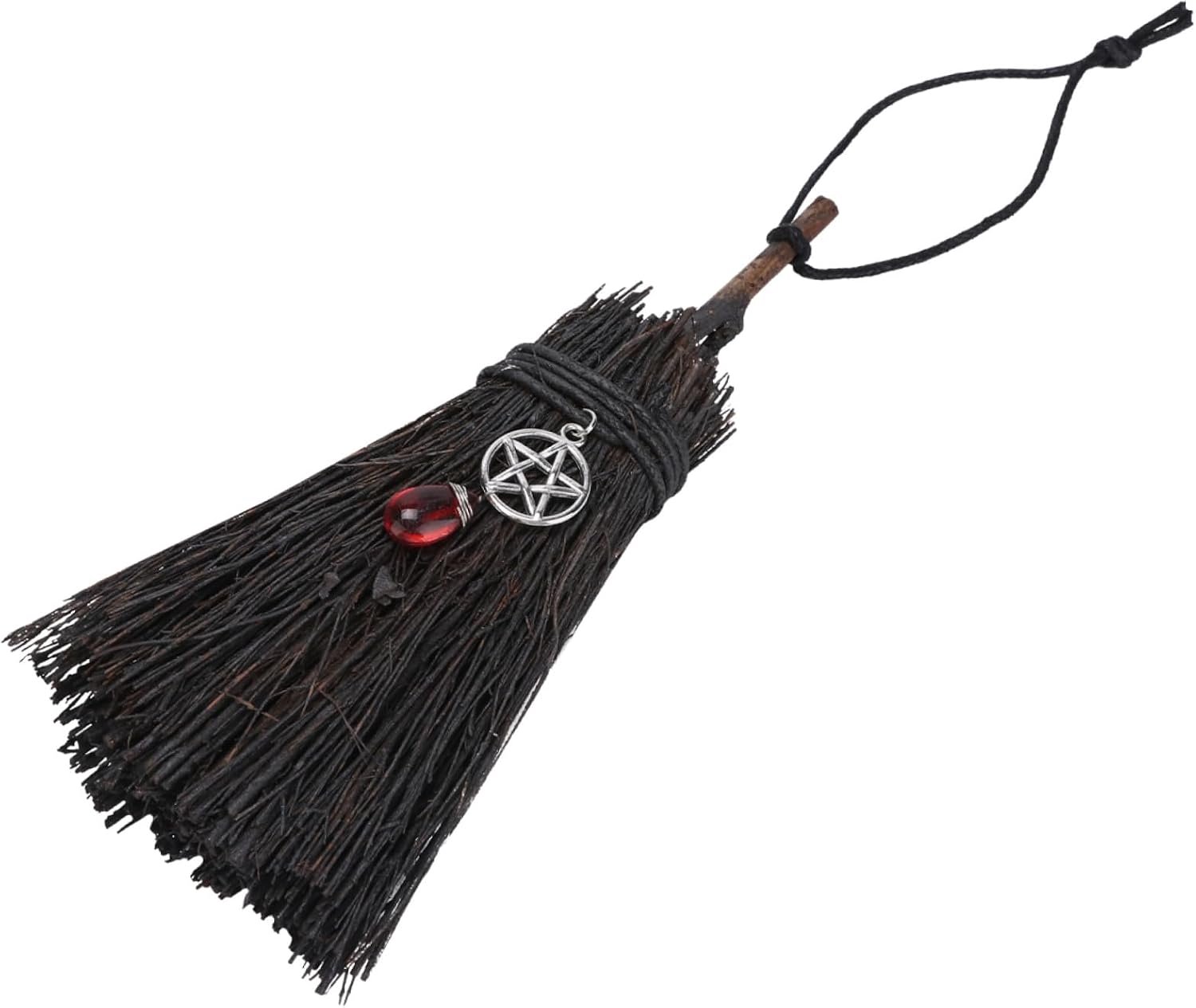 1 Stuk Heksenbezemdecoratie Bezem Ornament Halloween Hanger Voor Volwassenen Jongens En Meisjes Pentagram Halloween Decoratie