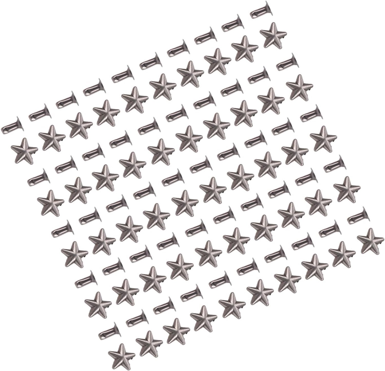 Legering ster klinknagels sets met noppen, 10mm ronde klinknagels voor leer