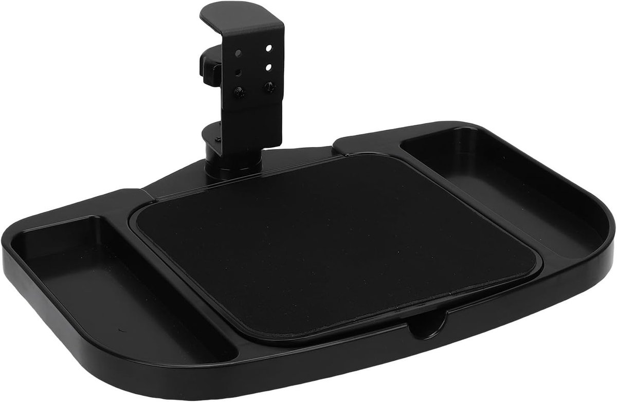 Verstelbare muismathouder met 360 ° draaibare desktopuitbreiding, ideaal voor ergonomisch werken en ruimtebesparing
