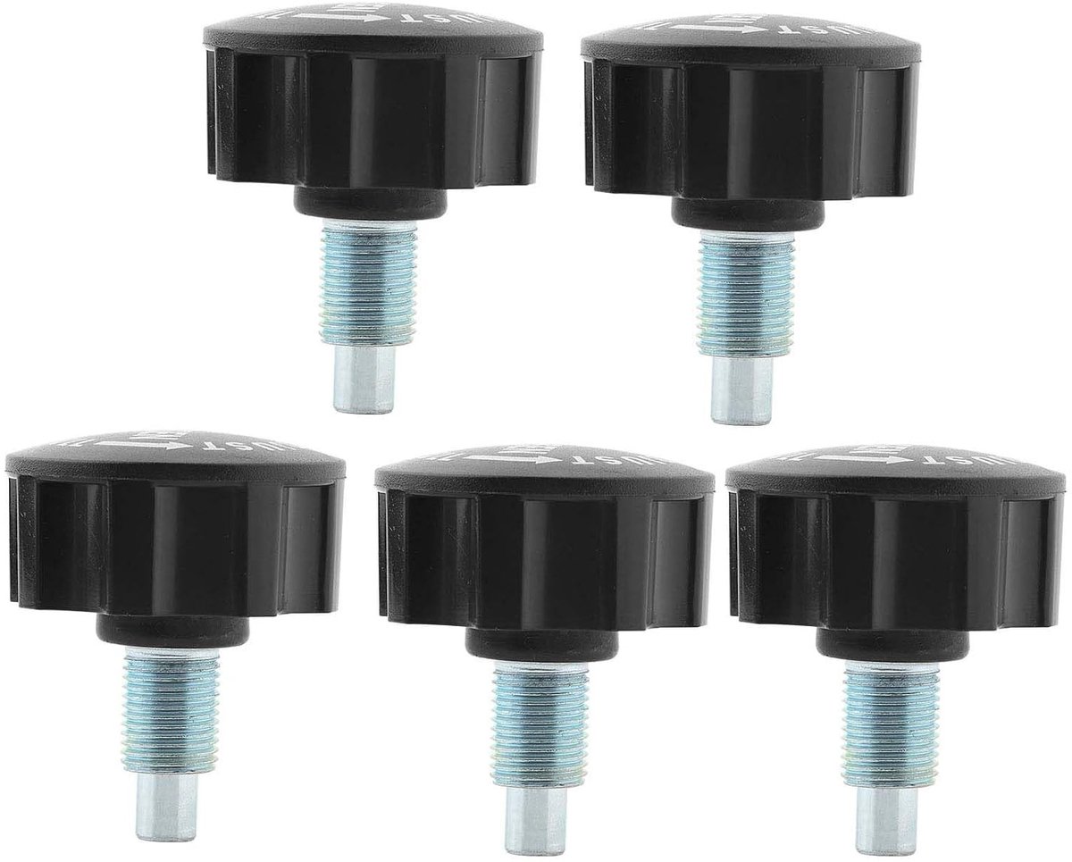 Verstelbare Fitness Knoppen voor M16 Pulling Pins - Set van 5 Stuks voor Krachttraining en Gym Gebruik