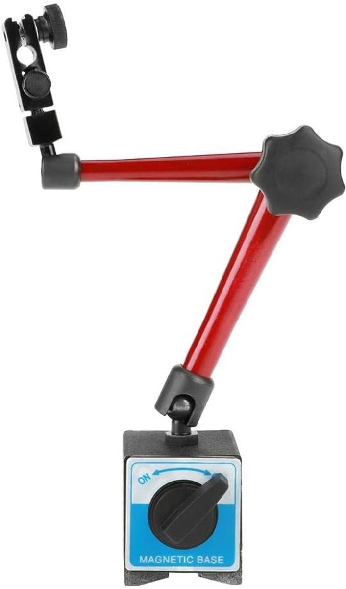 Verstelbare Magnetische Basis voor Meetinstrumenten - Precisie Dial Gauge Houder voor Mechanische Engineering en Universele Metingen 60 x 50 x 55mm