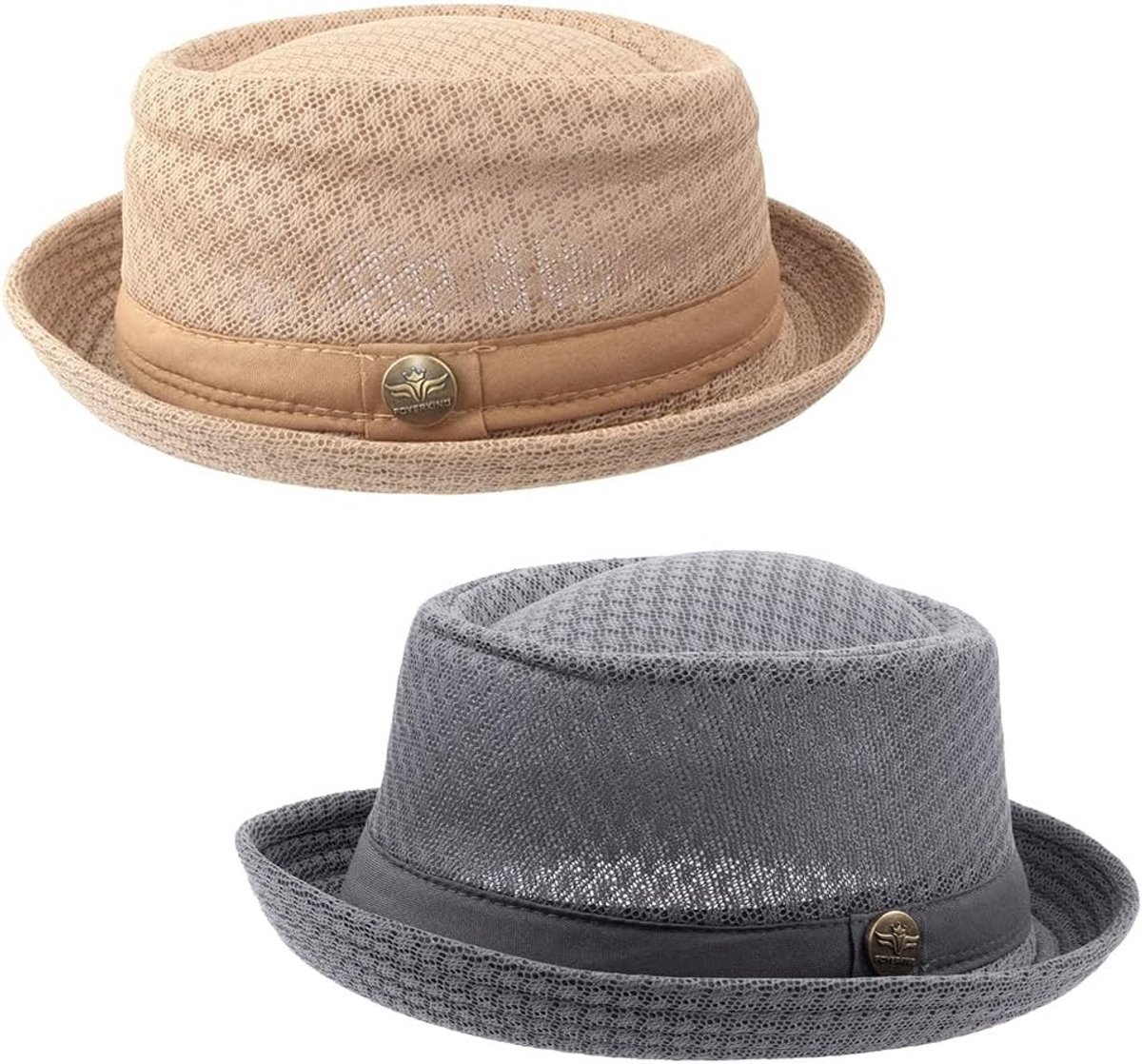 Zomer Mesh Pork Pie Hoed voor Kostuums en Feestjes - Unisex 1920s Stijl, Ademend en Lichtgewicht