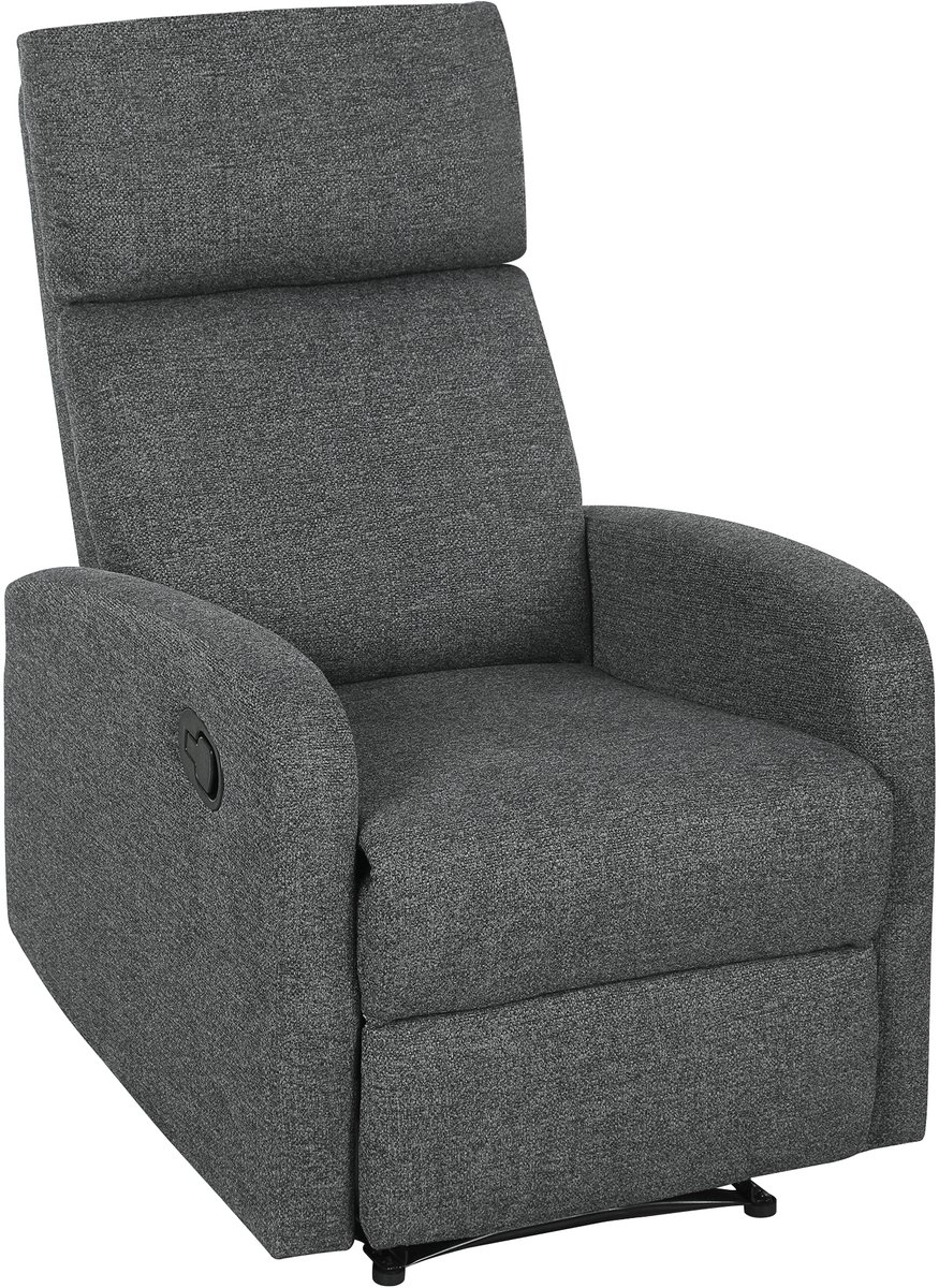 Homcom Sofa Recliner-Polyester-91L x 63B x 98H cm-Grau Grijs