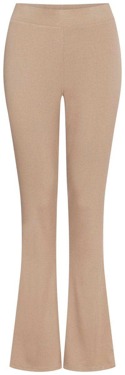 Esotiq Clear - Damesbroek - Beige - Geribde Viscose