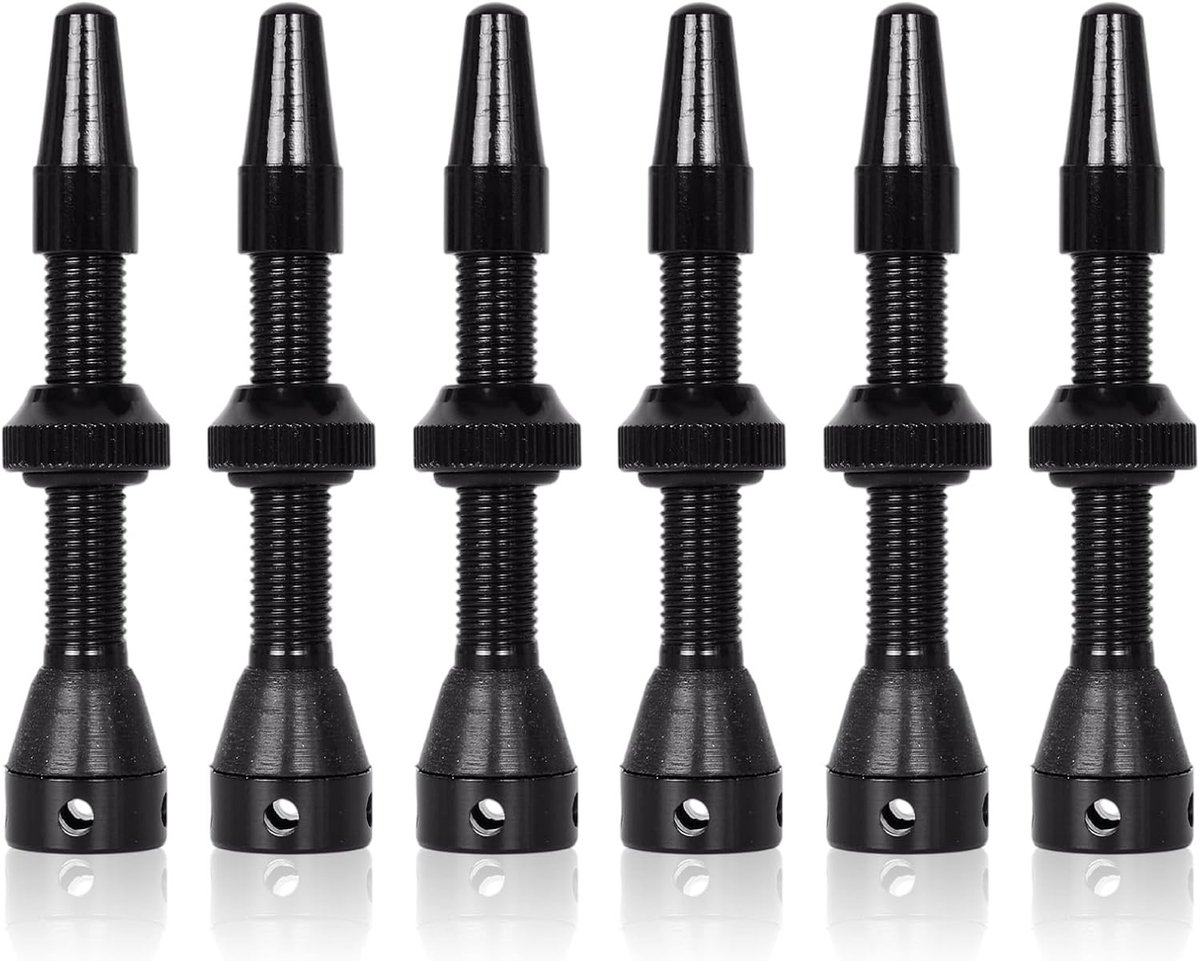 Premium Tubeless Ventielen Set 44 mm - Lekvrije Fietsventiel met Kernverwijderaar en Caps voor Mountainbike, Racefiets en Gravelbike Accessoires