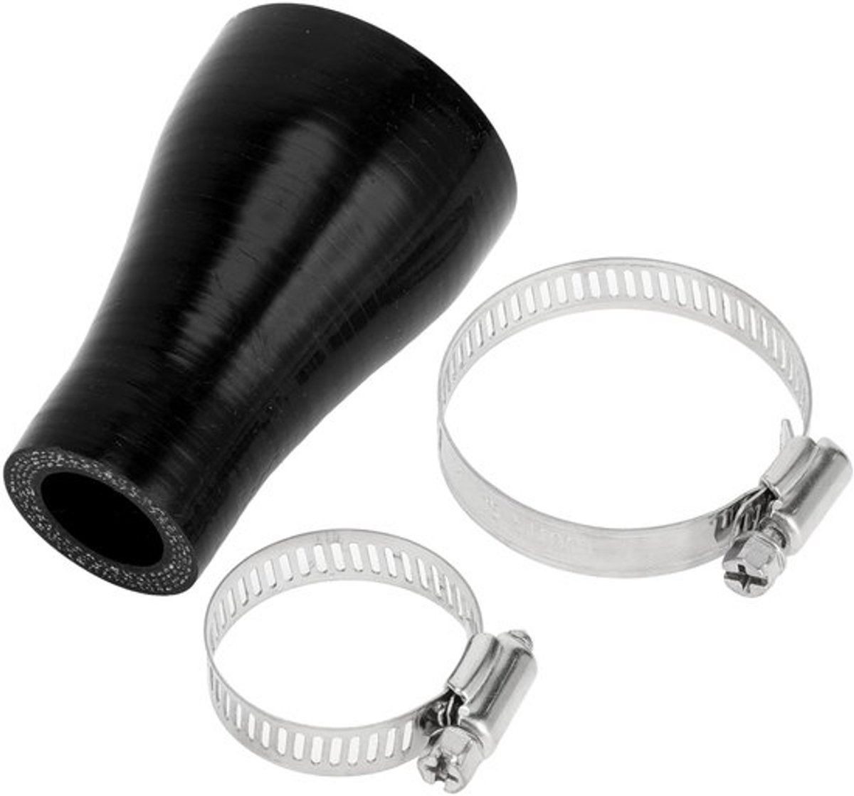 Dailygoods- Koelslang Siliconen - Zwart - Binnendiameter 19/38 mm