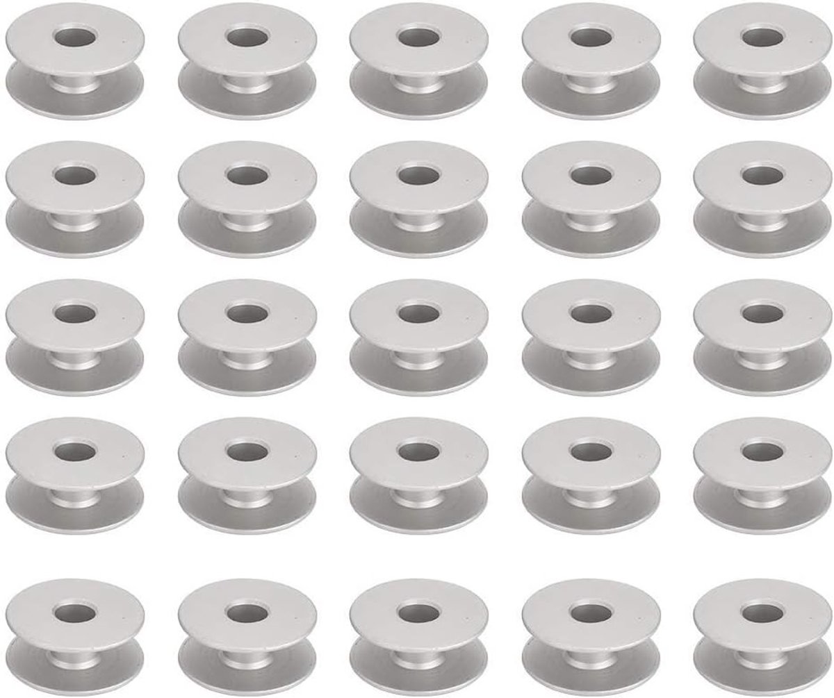 100 Stuks Aluminium Naaimachine Spoelen voor Borduurmachines en Locksteken - Vervangaccessoires voor Efficiënt Naaien