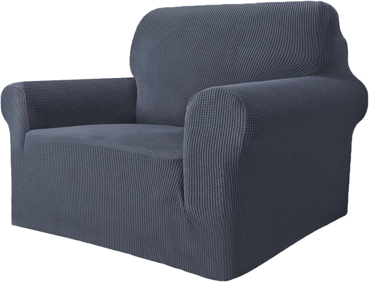 Fauteuilhoes - Beige - 1-zits - Elastische Wasbare Bankhoes met Armleuningen - Voor Bescherming Tegen Vlekken en Huisdierharen