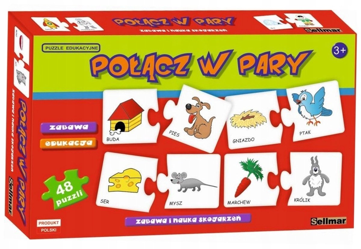 Educatieve Puzzel: Paarvorming & Leren, 48 Stukjes