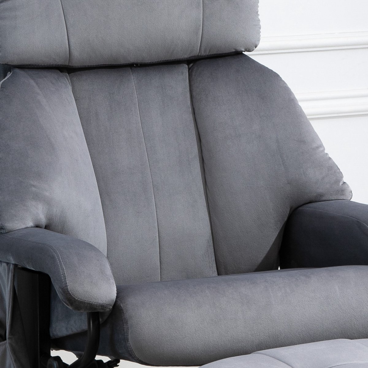 HOMCOM Relaxfauteuil met Massagefunctie Grijs - afbeelding 2