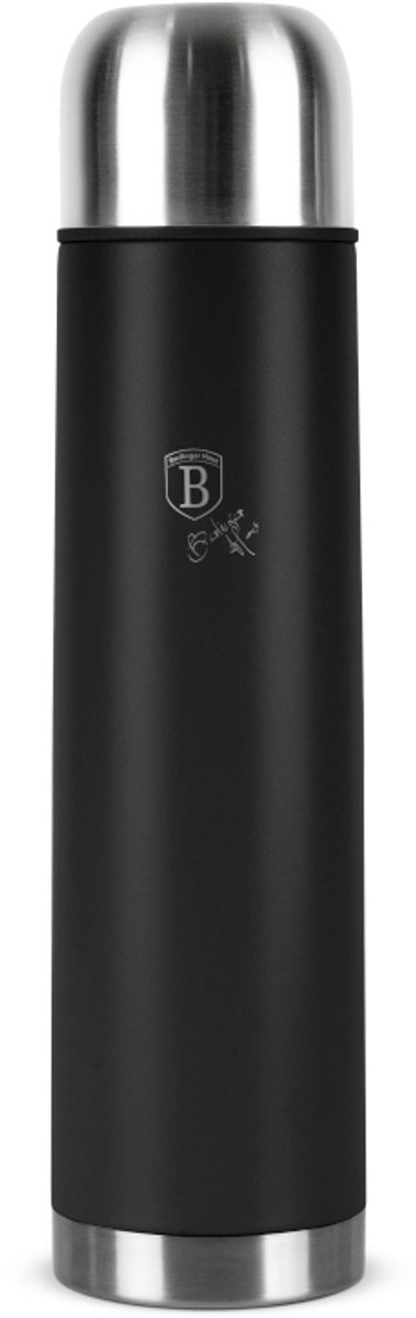 Roestvrijstalen thermosfles 1 l, Matte Black Collection