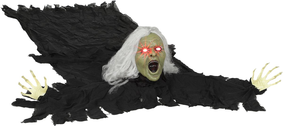 Outsunny Halloween Decoraties Polyester, Kunststof 80L x 18B x 183H cm Zwart