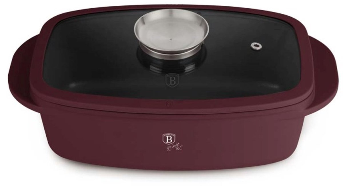 Ovenpan met titaniumcoating en aromatisch deksel uit de Leonardo Collection