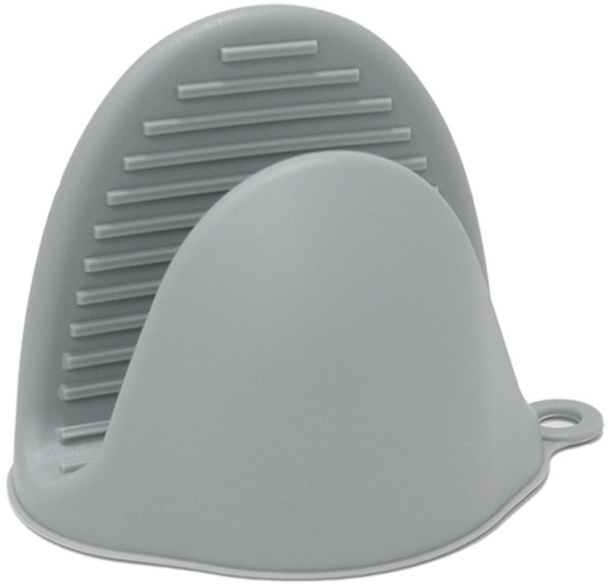 Hittebestendige handschoenen – set van twee – minimalistisch, effen kleur – bestand tegen hoge en lage temperaturen, veilig en stabiel – siliconenmateriaal, antislip en slijtvast – 10 x 8,5 x 8 cm