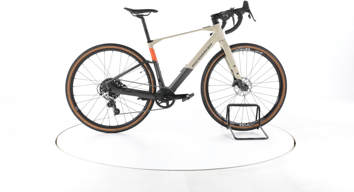 Mondraker Dusty R Elektrische gravel- en racefiets Accu 350Wh 28" 2023 beige Pro