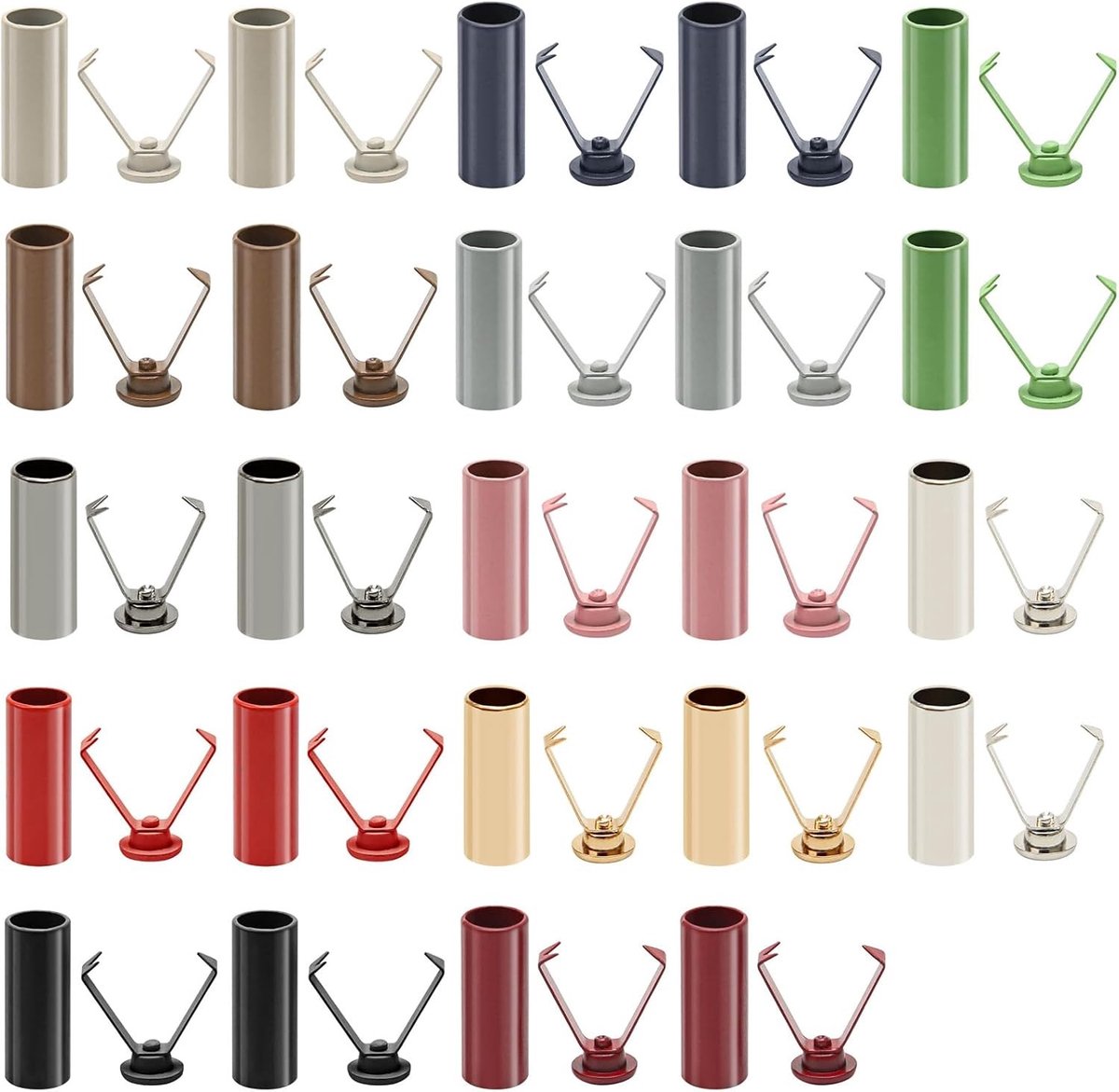 24 Stuks Metalen Koordstopper voor Veters, Sweatshirts en Rugzakken - DIY Reparatieset voor Sportkleding