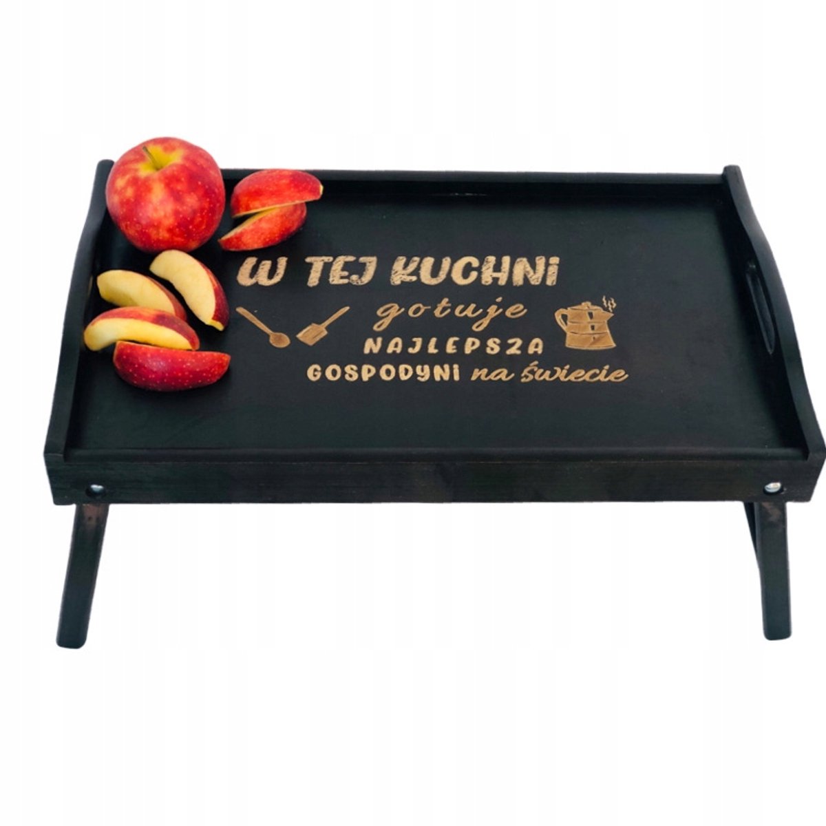 Venge Ontbijttafel met Gravure - Perfect Cadeau voor Thuis