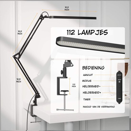 Kavo®- Monitorlamp - Monitor Lightbar - Monitorlicht - Monitor Licht - Zwart - 5cm x 70cm x 80cm — afbeelding 3
