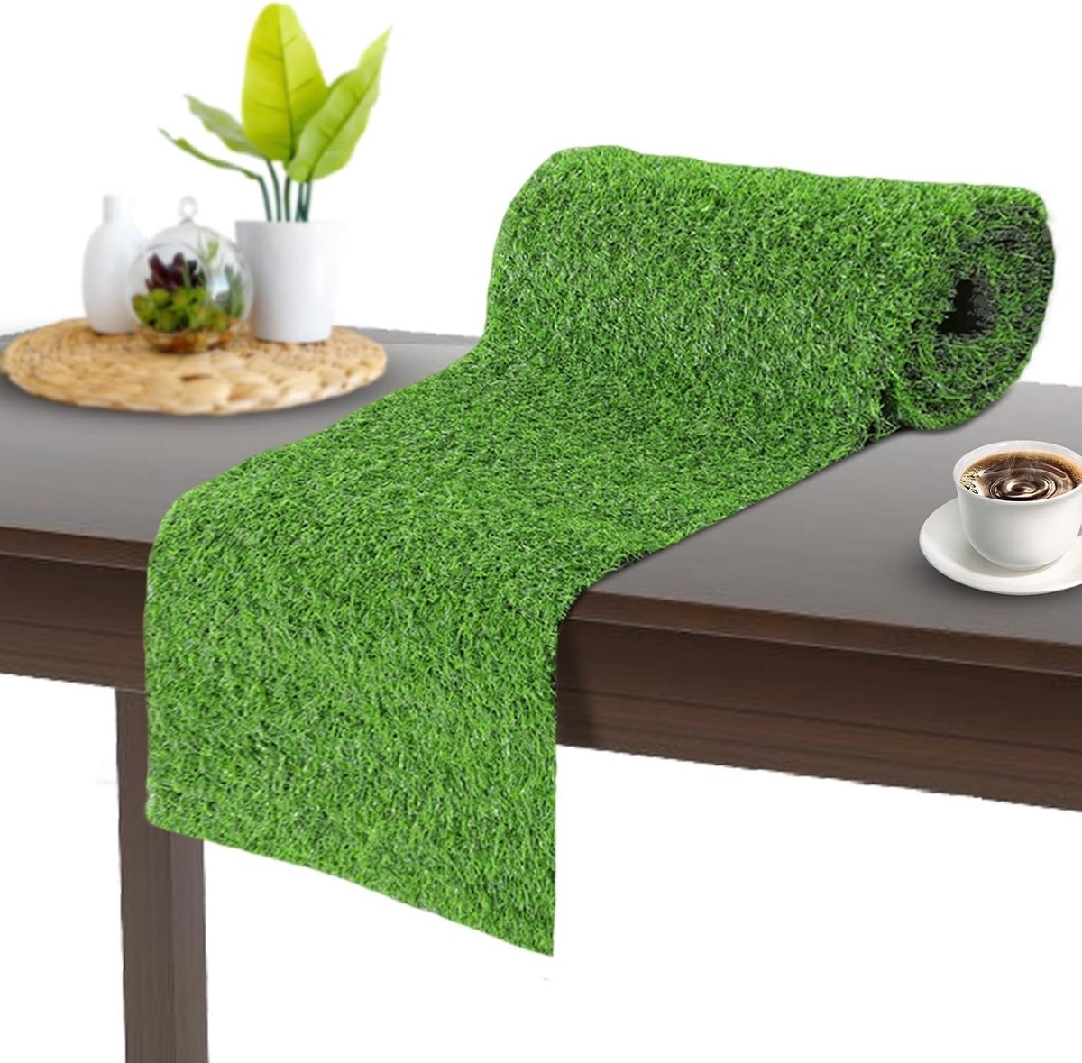 Tafelloper van Kunstgras 35 x 120 cm voor Bruiloft, Verjaardag, Feest en Decoratie in de Tuin