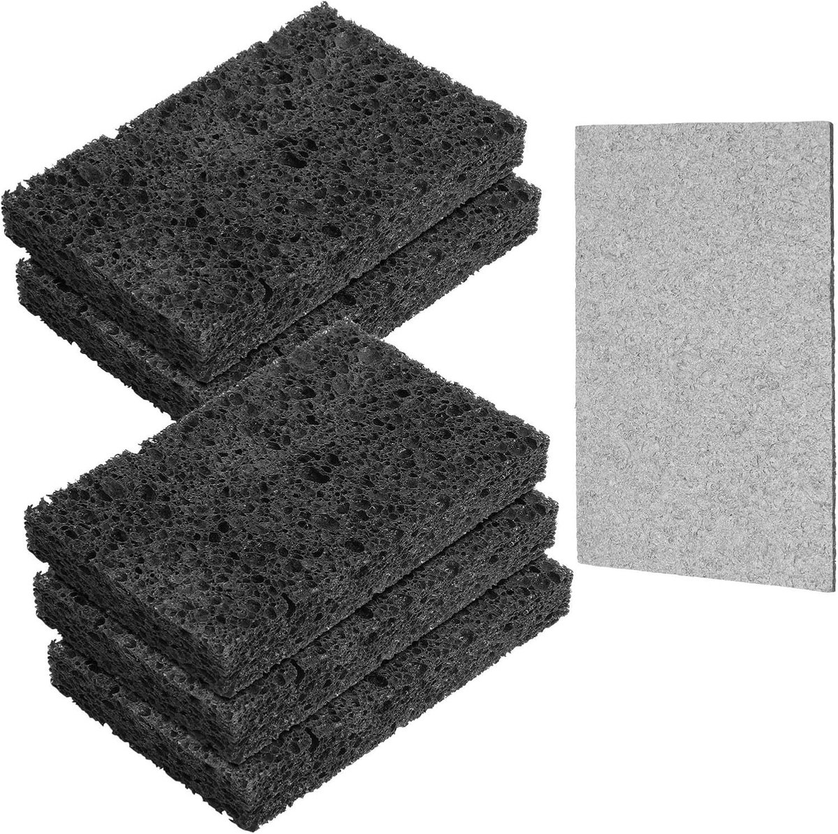 Gecomprimeerde afwassponzen, herbruikbare cellulose keukenspons, absorberende en wateruitbreidbare reinigingssponzen - 6 stuks voor servies en potten