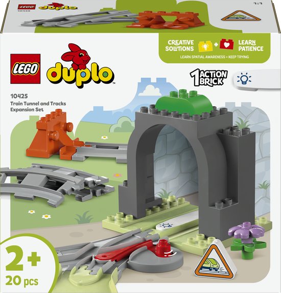 LEGO DUPLO treintunnel en rails