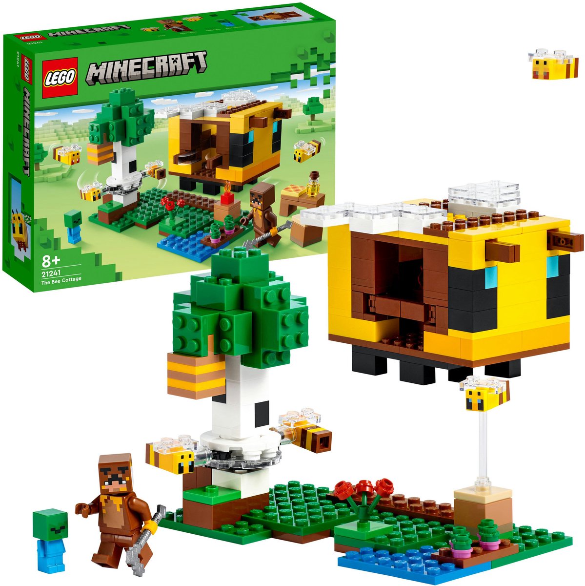 LEGO Minecraft Het Bijenhuisje, Boerderij Speelgoed voor Kinderen 21241