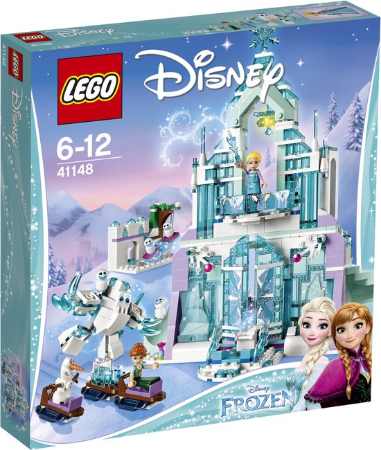 LEGO 43172 Disney Princess Frozen Elsa’s Magische Ijspaleis Bouwset met Prinses Elsa & Anna Poppetjes voor Kinderen vanaf 6 Jaar