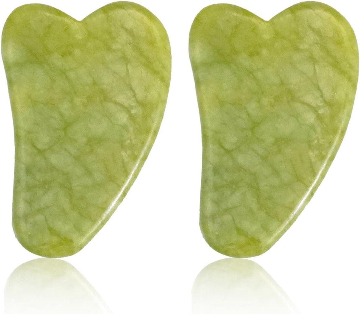 Natuurlijke Gua Sha Massagestenen voor Gezicht en Lichaam - Verminder Fijne Lijntjes en Ontspan Spieren met deze Set van 2 Stukken