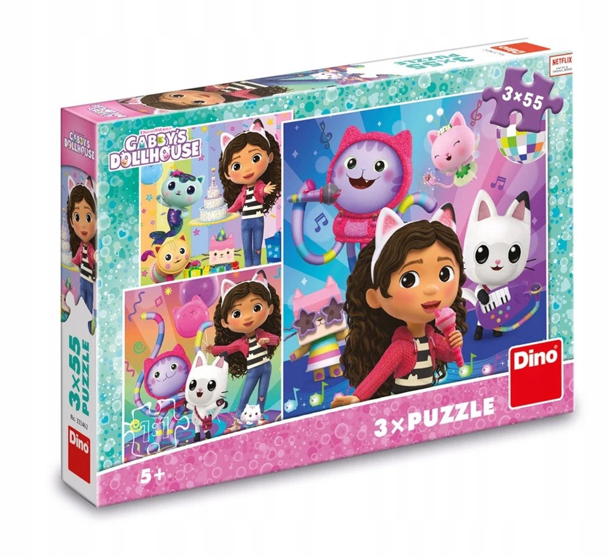 Koci Domek Gabi Puzzel 3x55 Elementen - Feestelijke Pret voor Kinderen 4+