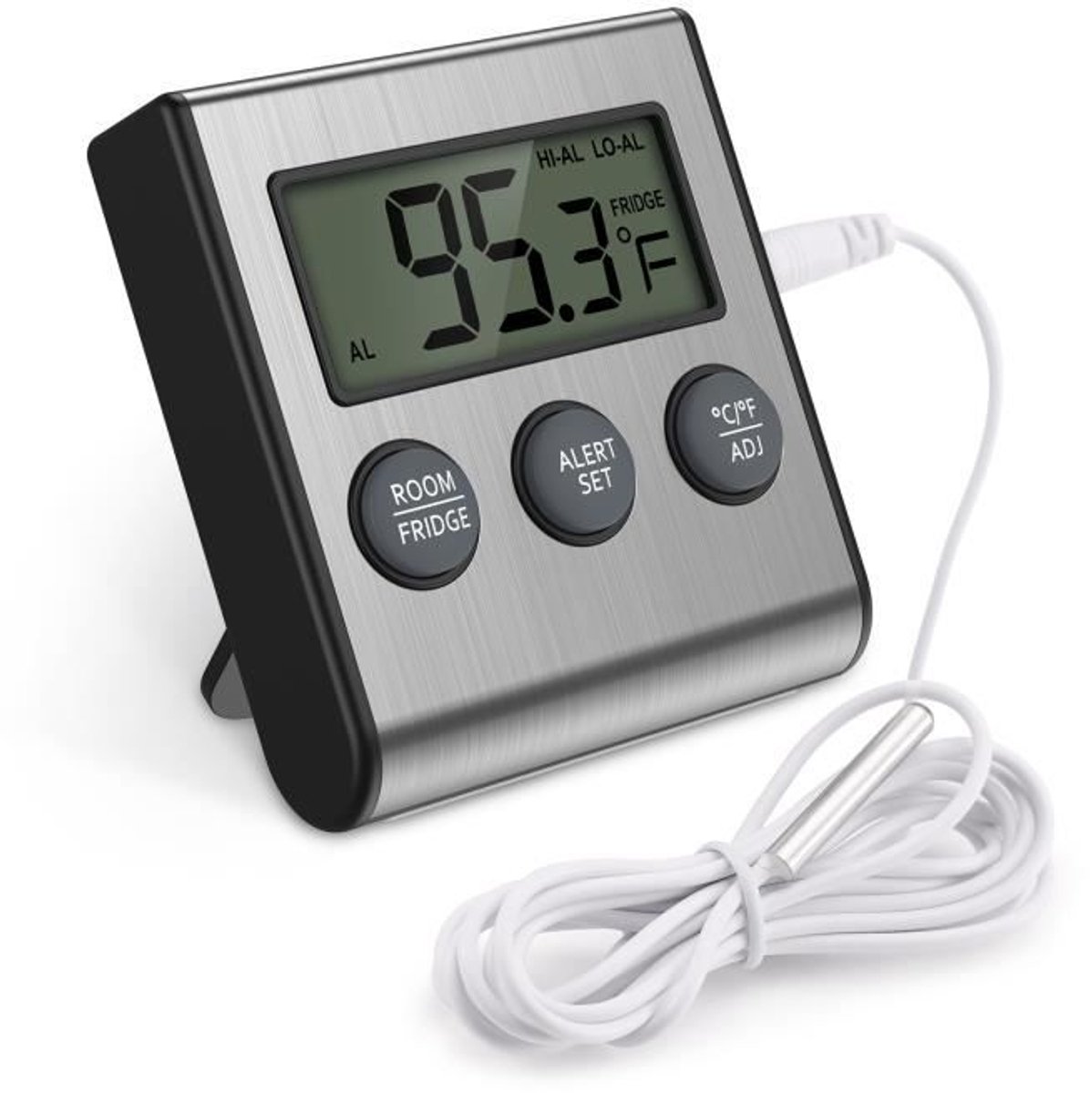 Diepvriesthermometer met sonde, -50℃ tot 70℃ - Zwart