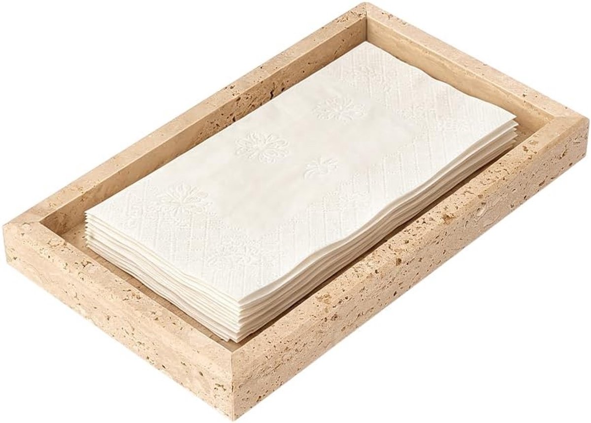Keramische antislip sieraden display schaal rechthoekig 25 x 15 cm voor ringen, halskettingen en oorbellen - Ideaal voor georganiseerde opslag op commode of kaptafel