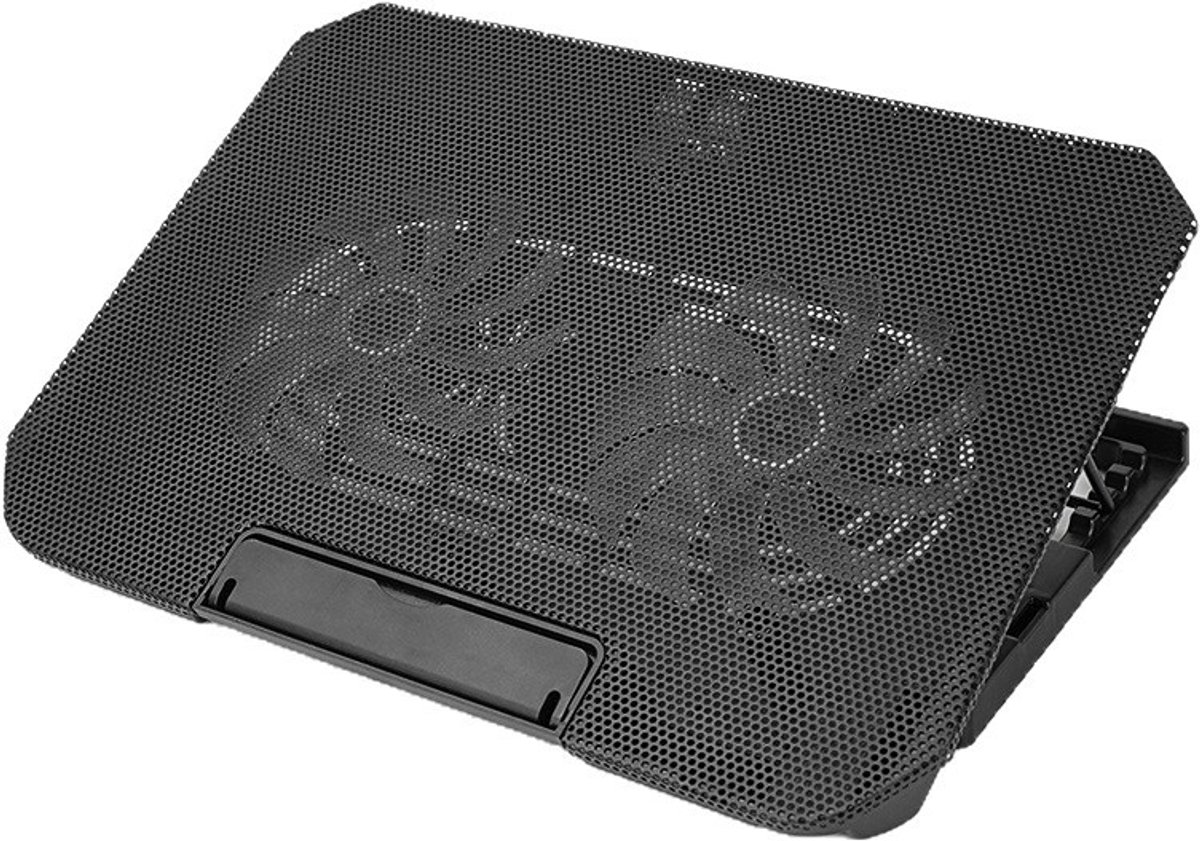 Laptop Koeler - Notebook Cooler - Voorkomt Oververhitting - Vijf Hoogte-instellingen - Tot 17 inch - Zwart