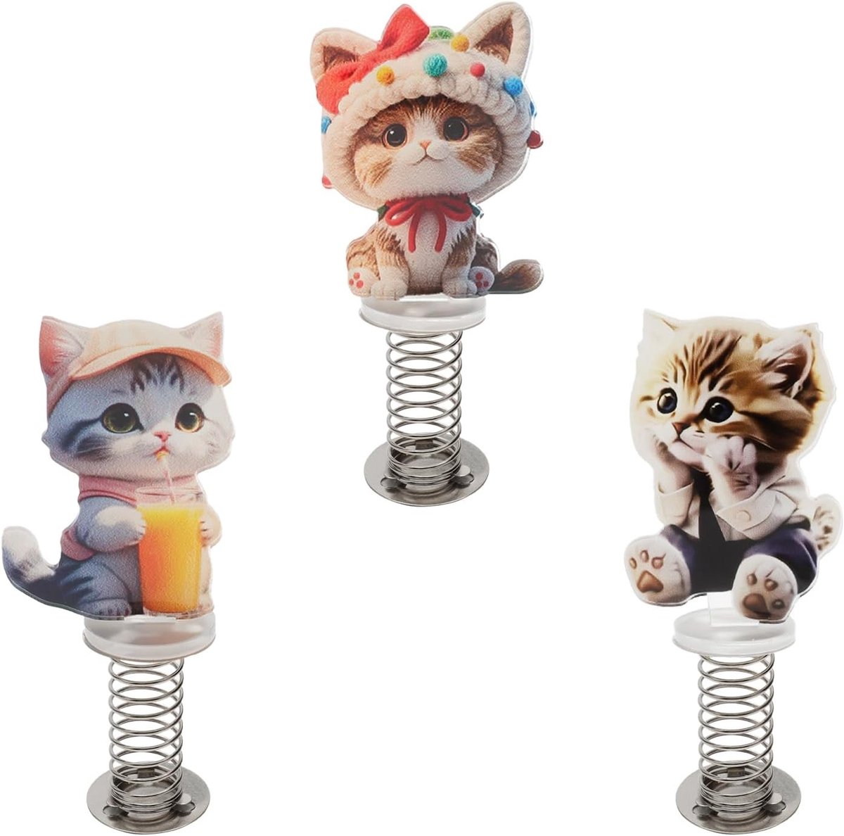 3-delige Wobble Figure voor Auto, 2D Acryl Dansfiguur, Decoratie en Cadeau voor Thuis en Verjaardagen