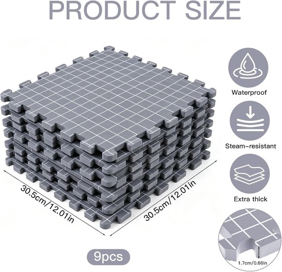 Knit Blocking Mat voor Haken en Breien, Spanner voor Granny Squares, Extra Dikke Stretch Board met 100 T-Needles, Ideaal voor Creatieve Projecten en Haken Accessoires — afbeelding 5