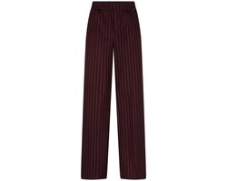 Red Button Broek Colette Punta Pinstripe L33 Srb5142 Burgundy Dames Maat - W40 X L33