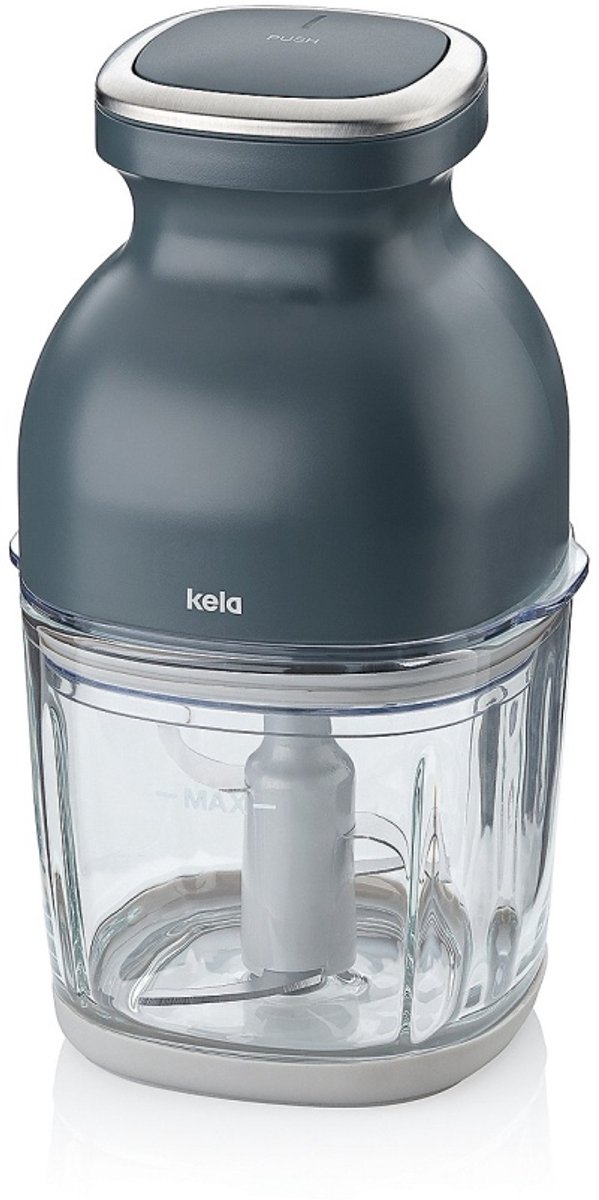 Elektrische glasbreker, donker, 0,8 l, 12,5 x 12 x 22,5 cm, grijs
