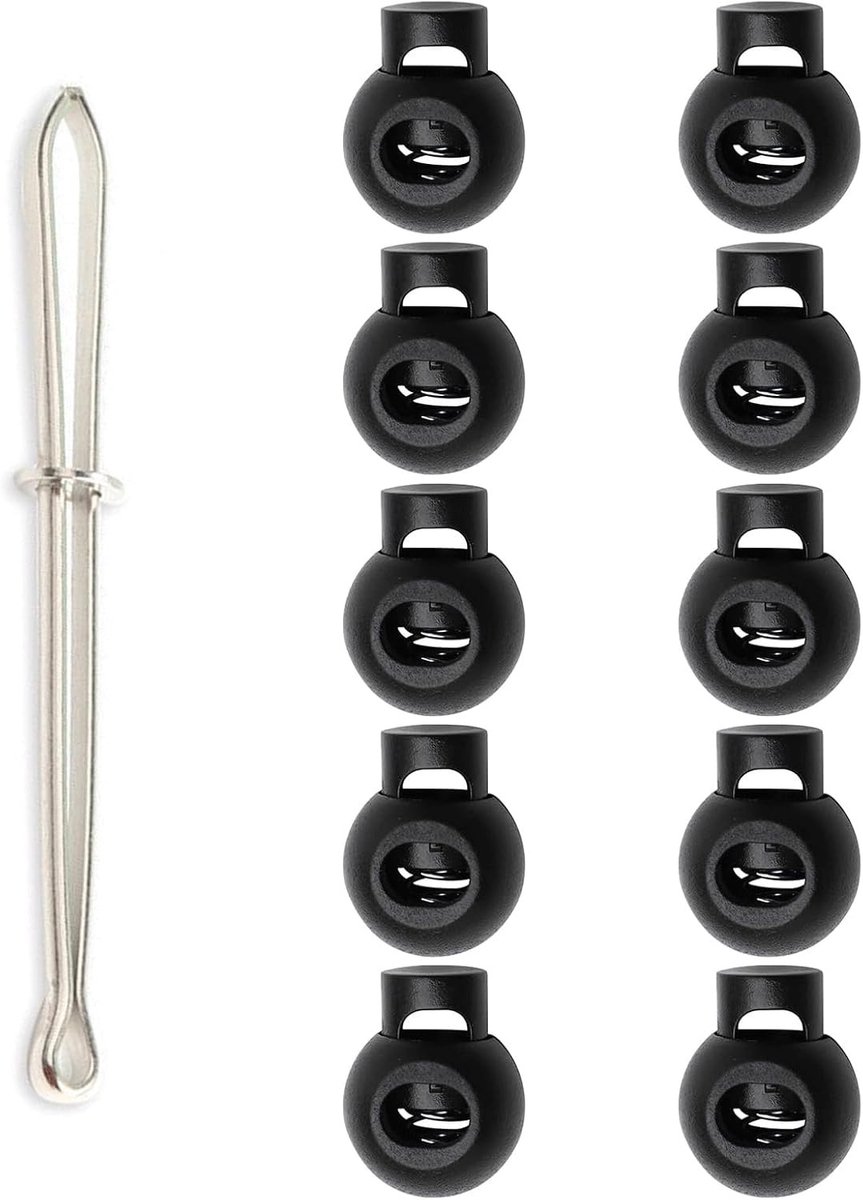 10 Stuks Plastic Koordstopper voor Koorden tot 5 mm - Ideaal voor Jassen, Sportkleding en Rugzakken