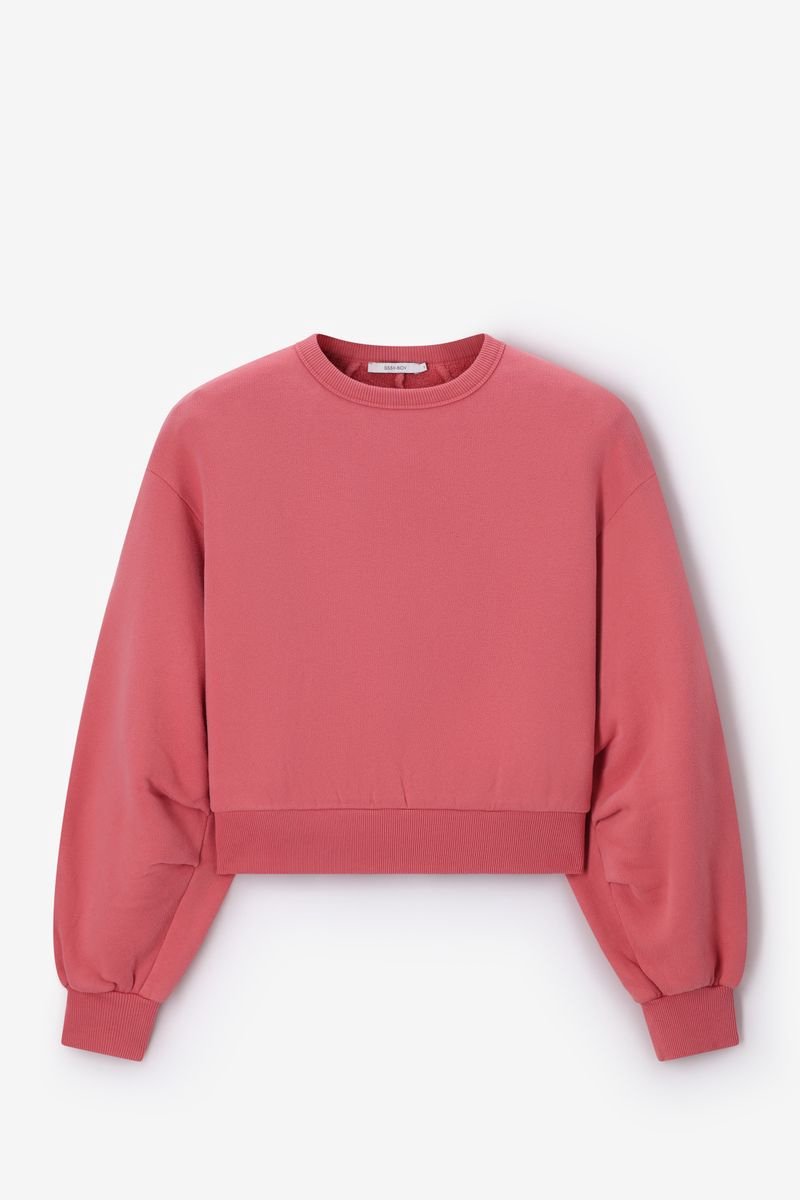Sissy-Boy - Donkerroze oversized sweater