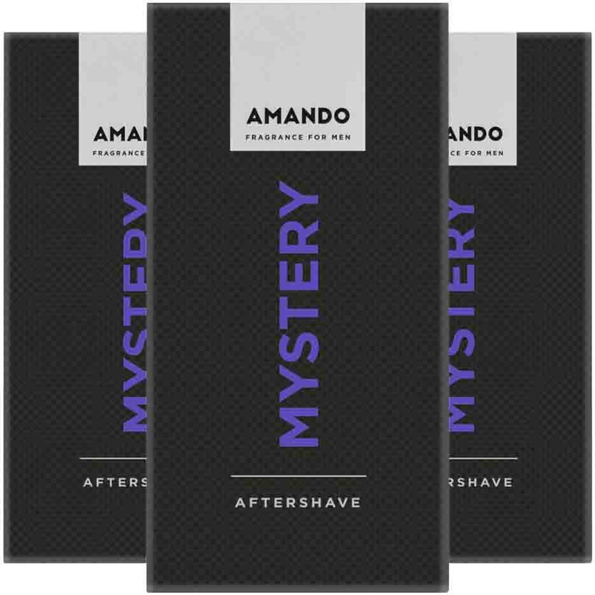 Amando Mystery Aftershave - 3 x 100 ml - Voordeelverpakking
