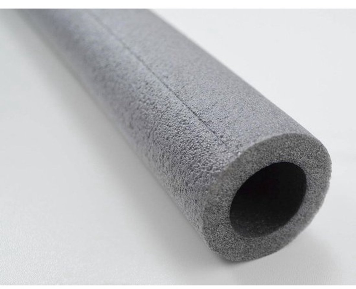 Buisisolatie PE - Leidingisolatie schuim - Isoleren leidingen - Gesloten celstructuur - 22x25mm 2 meter - Grijs