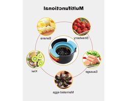 Eiersnijder - Keukengerei Eiersnijmachine - Eten Voorbereiden - Drie-in-één Functie - 105 cm - Zwart