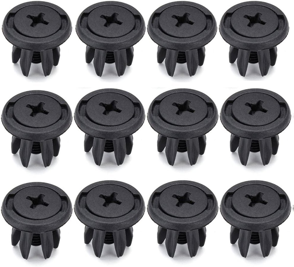 Dailygoods- Splash Guard 12 Stuks - Fender Liner Clips - Bevestigingsclips - Voor Mini Cooper - Zwart - Plastic - Clip