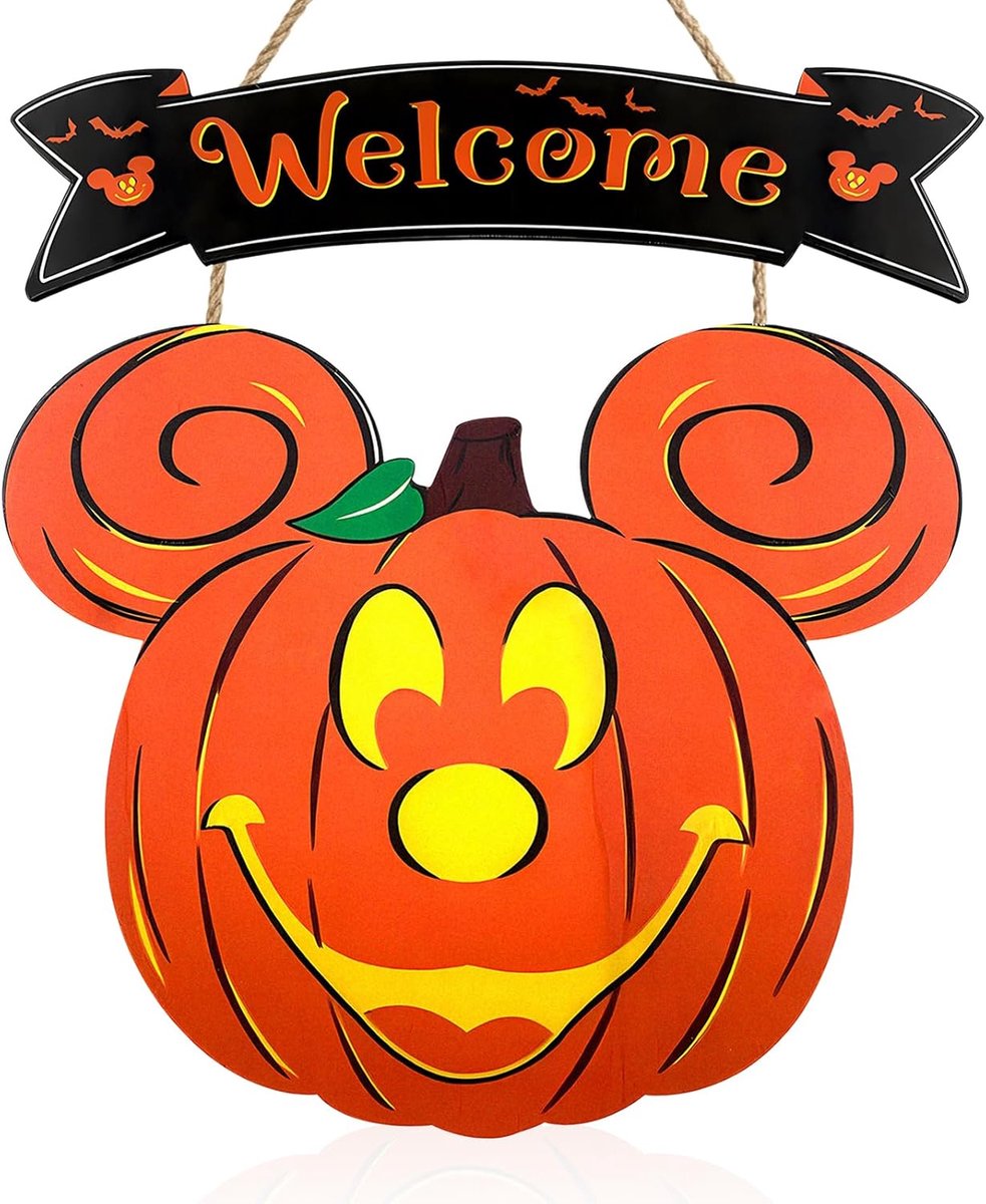 Welkomstbord Halloween bord om op te hangen hout Halloween decoraties hout Halloween party borden deurbordje wanddecoratie