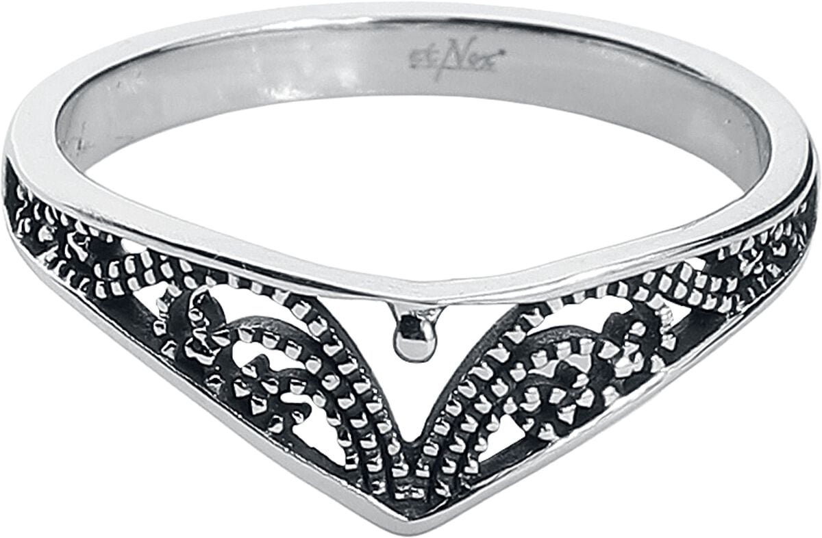 etNox Elfish Dames Ring - zilverkleurig - 56