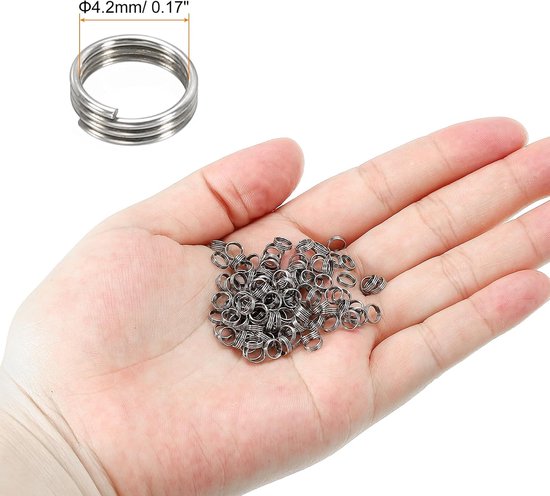 Dartschachtringen, 100 stuks roestvrijstalen dart-O-ring voor verbeterde grip — afbeelding 2