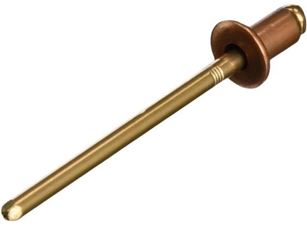 Koper/Brons Blindklinknagels Minipack 4x6mm 50 Stuks
