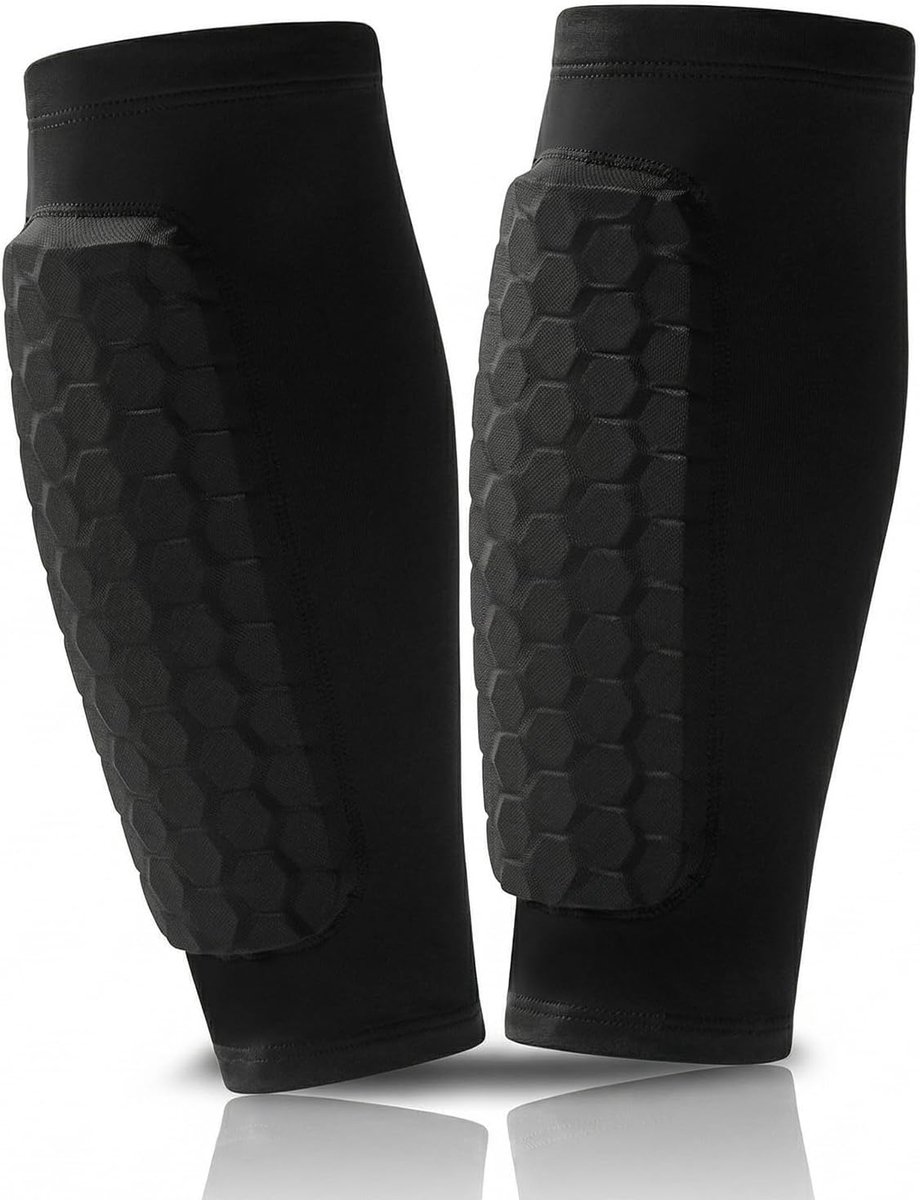 Scheenbeschermerhouders voor kinderen, voetbal, scheenbescherming, schokdempend, EVA-bekleding, XS, zwart, 1 paar voor kinderen en jongeren bij voetbaltraining, sport en outdoor-activiteiten